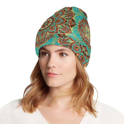 Medallion Pattern Print Design 02 Unisex Beanie