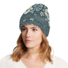 Flower Hawaiian Hibiscus Style Print Pattern Unisex Beanie