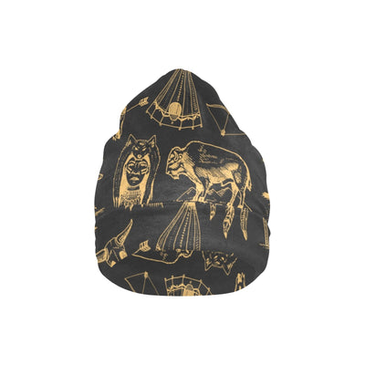 American indian Gold Style Unisex Beanie