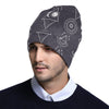 Sun Moon Print Design LKS309 Unisex Beanie