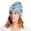 Beagle Pattern Print Design 03 Unisex Beanie