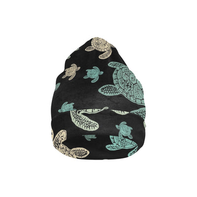 Sea Turtle Stamp Pattern Unisex Beanie