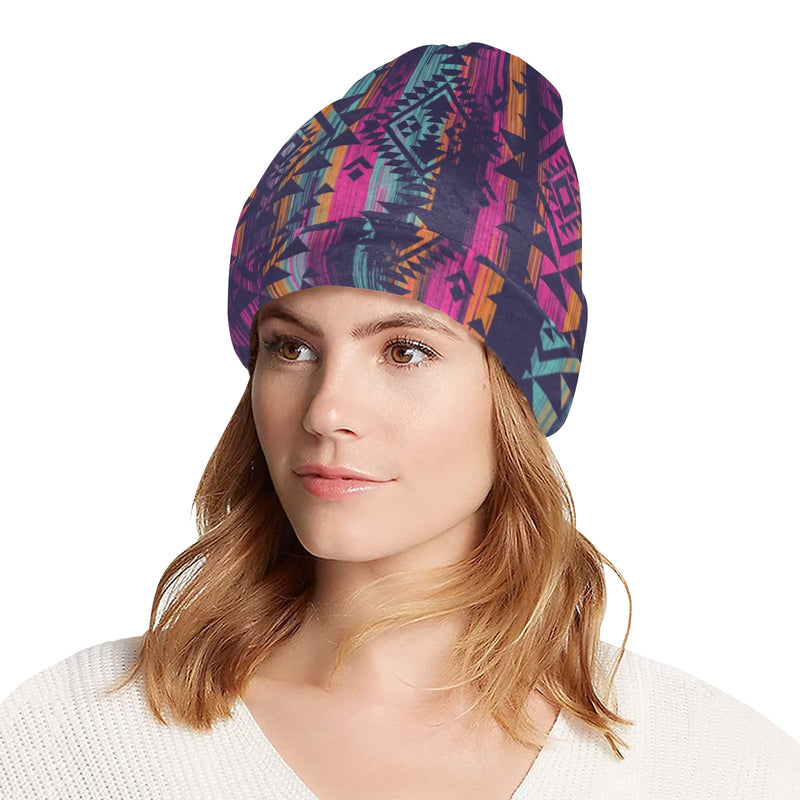 Line Tribal Aztec Unisex Beanie