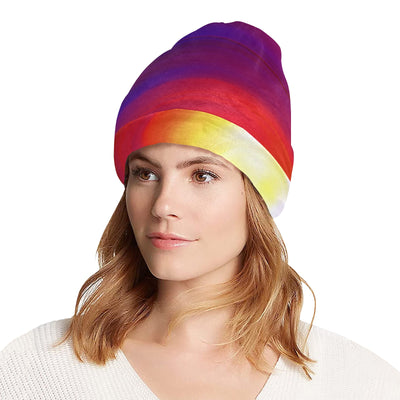 Vortex Twist Swirl Flame Themed Unisex Beanie