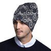 Mountain bike Pattern Print Design 02 Unisex Beanie