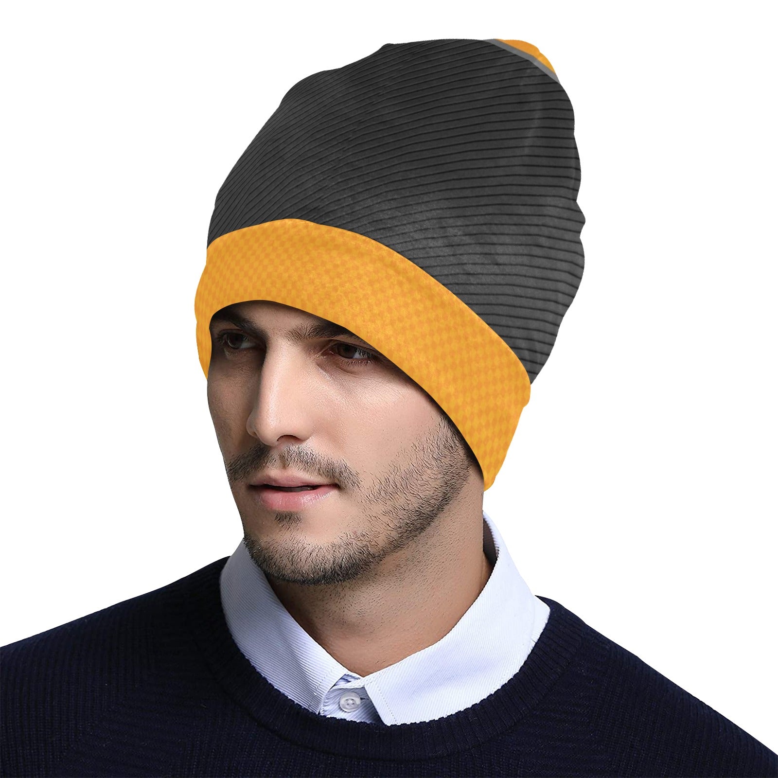 Checkered Pattern Print Design 01 Unisex Beanie