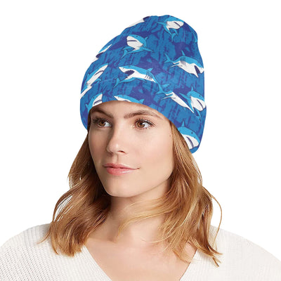 Shark Print Design LKS308 Unisex Beanie