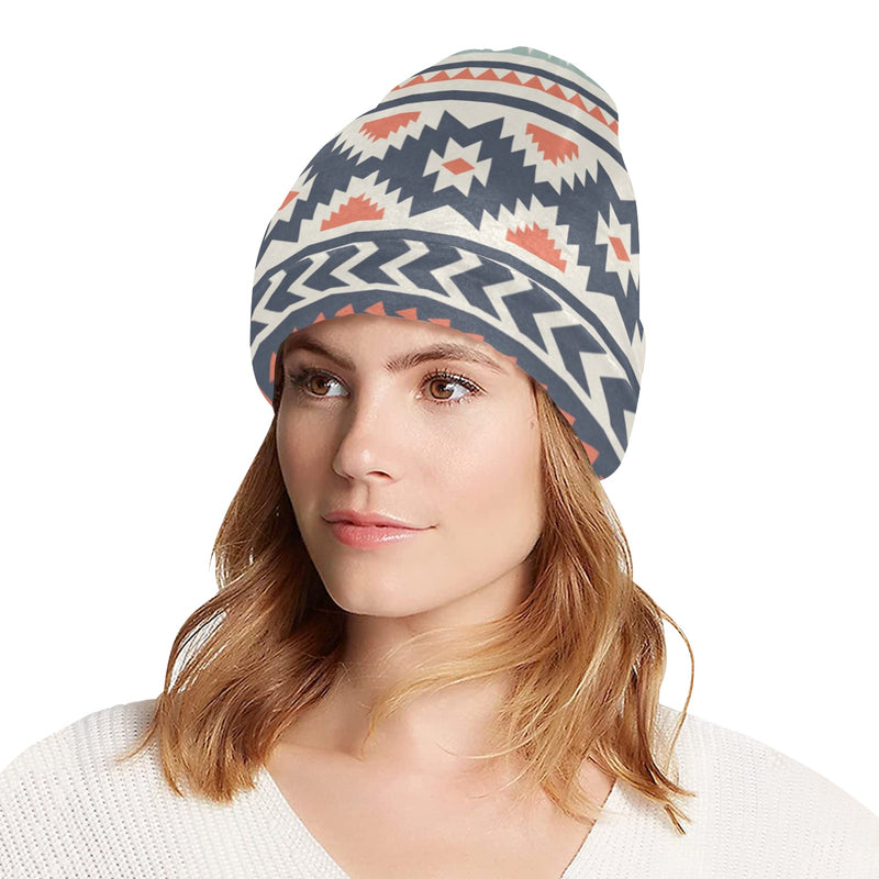 Tribal Aztec vintage pattern Unisex Beanie