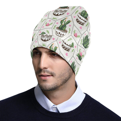 Cactus Pattern Print Design 04 Unisex Beanie