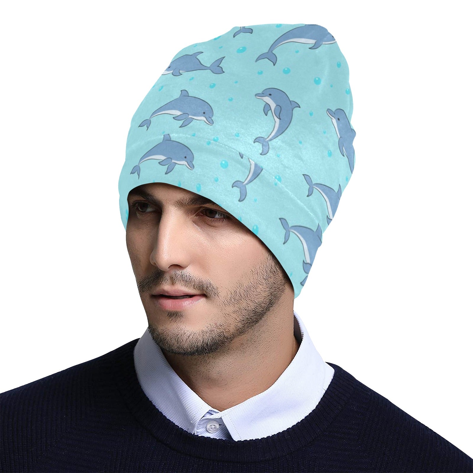 Dolphin Baby Cute Print Pattern Unisex Beanie