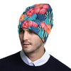 Red Hibiscus Pattern Print Design HB02 Unisex Beanie