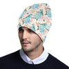 Bluebird Pattern Print Design 03 Unisex Beanie