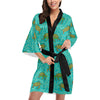 Sea Turtle Pattern Print Design T010 Women's Short Kimono