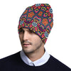 Ethnic Flower Style Print Pattern Unisex Beanie