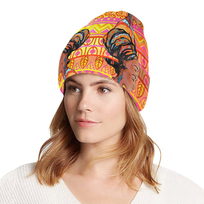 African Girl Aztec Unisex Beanie