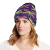 Dragonfly Neon Color Print Pattern Unisex Beanie