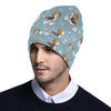 Beagle Pattern Print Design 02 Unisex Beanie