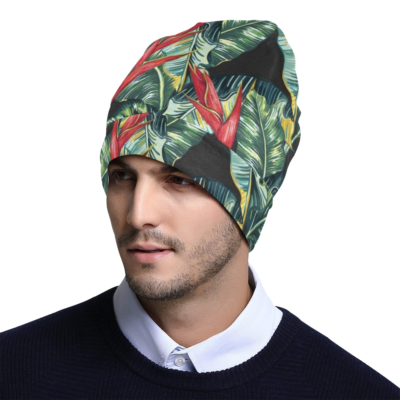 Bird Of Paradise Pattern Print Design BOP06 Unisex Beanie