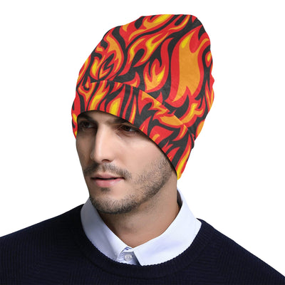 Flame Fire Print Pattern Unisex Beanie