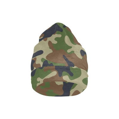 Army Camouflage Pattern Print Design 01 Unisex Beanie