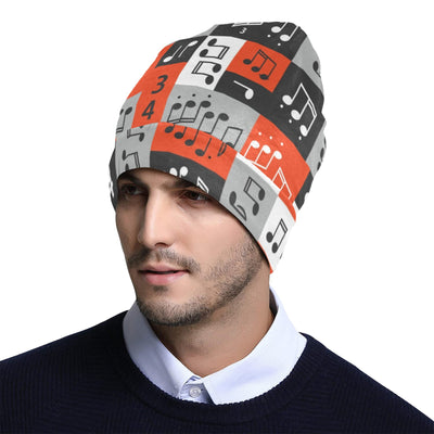 Music Note Design Themed Print Unisex Beanie