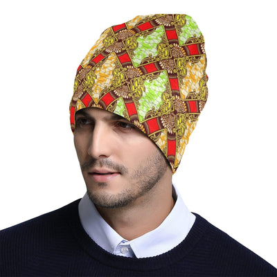 African Classic Print Pattern Unisex Beanie