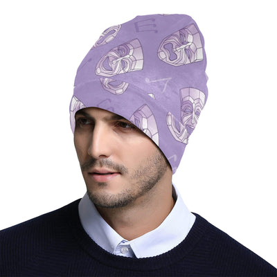 Acting Mask Pattern Print Design 05 Unisex Beanie