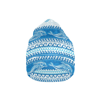 Dolphin Tribal Print Pattern Unisex Beanie