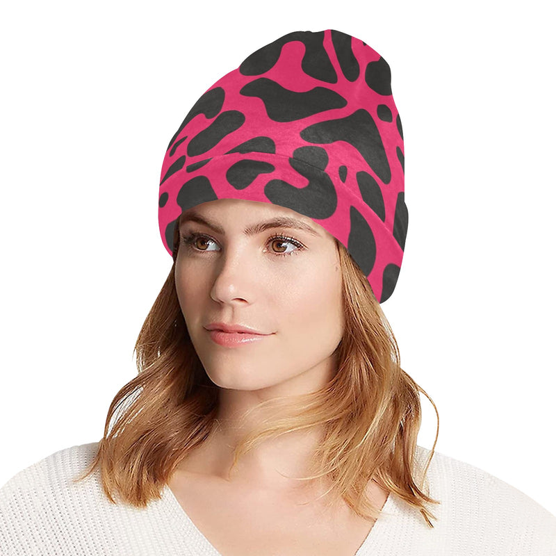 Cheetah Pink Print Pattern Unisex Beanie