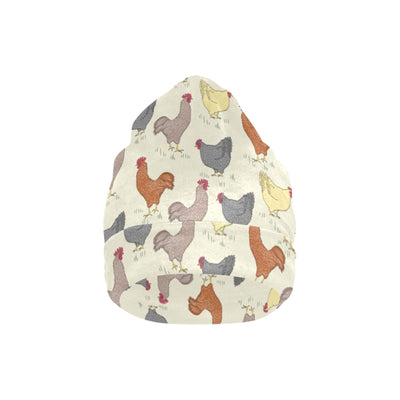 Chicken Pattern Print Design 05 Unisex Beanie