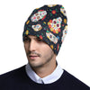 Sugar Skull Print Design LKS305 Unisex Beanie