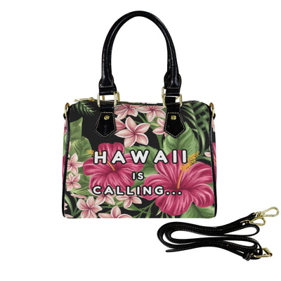 Hawaii is Calling Hibiscus Shoulder Handbag