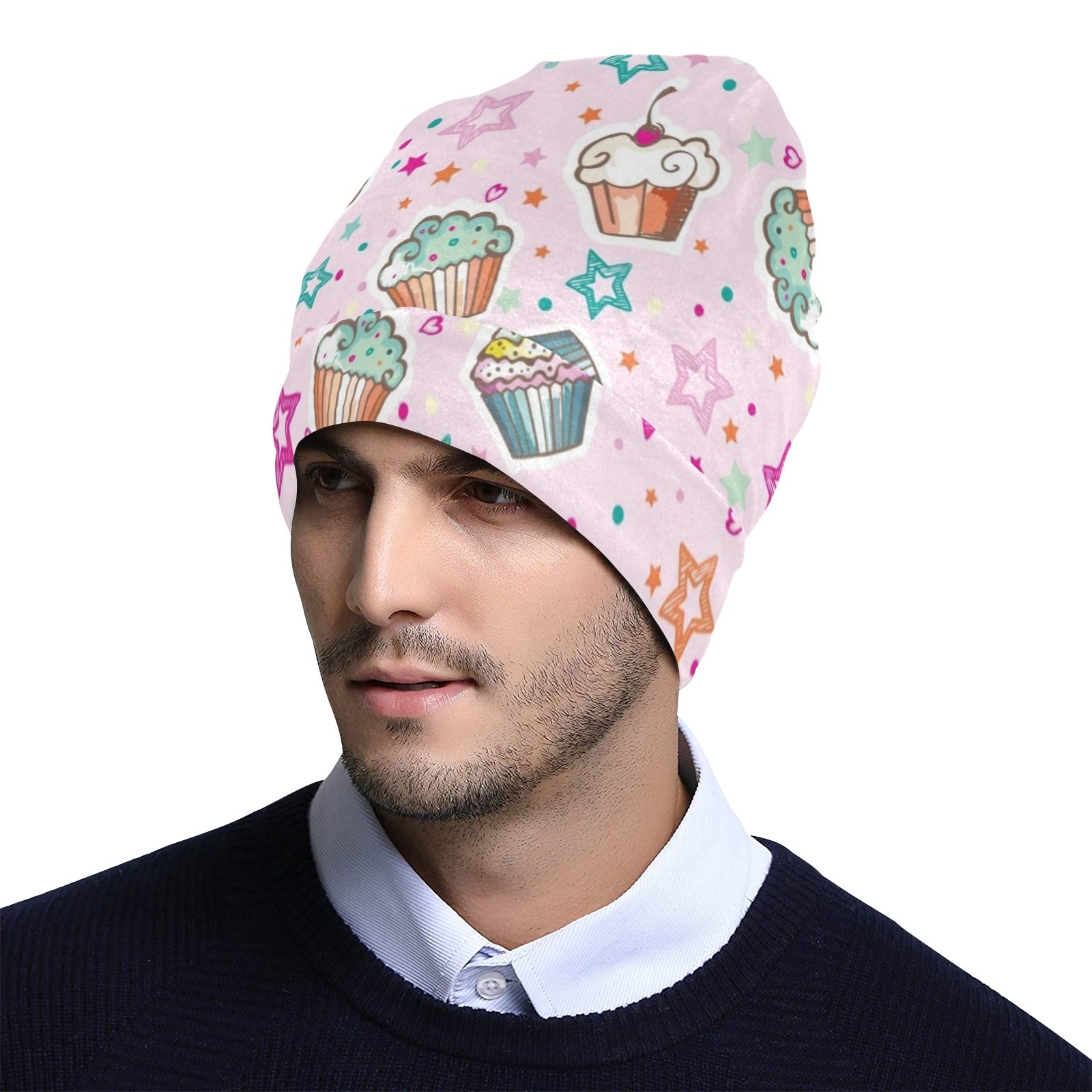 Cupcake Pattern Print Design CP03 Unisex Beanie