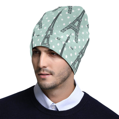 Eiffel Tower Polka Dot Print Unisex Beanie