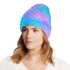 Mermaid Scales Pattern Print Design 04 Unisex Beanie