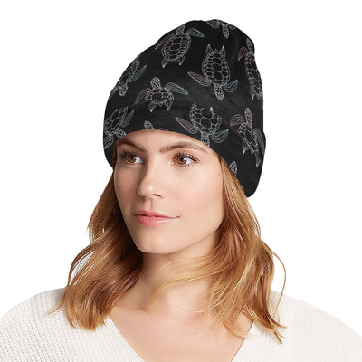 Sea Turtle Print Design LKS3012 Unisex Beanie