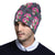 Sugar Skull Pink Rose Themed Print Unisex Beanie