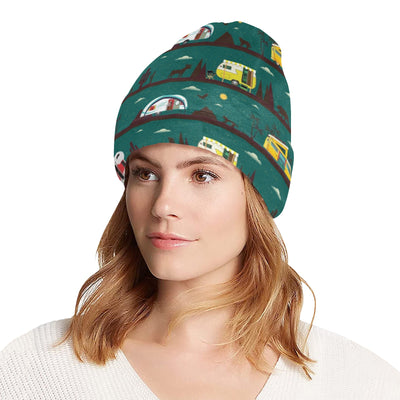 Camper Pattern Print Design 05 Unisex Beanie