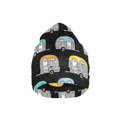 Camper Pattern Camping Themed No 2 Print Unisex Beanie