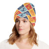 Nautical Pattern Design Themed Print Unisex Beanie