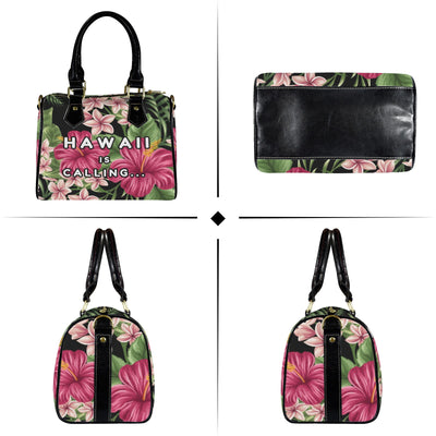 Hawaii is Calling Hibiscus Shoulder Handbag