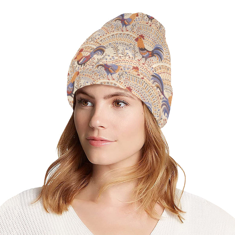 Chicken Boho Style Pattern Unisex Beanie