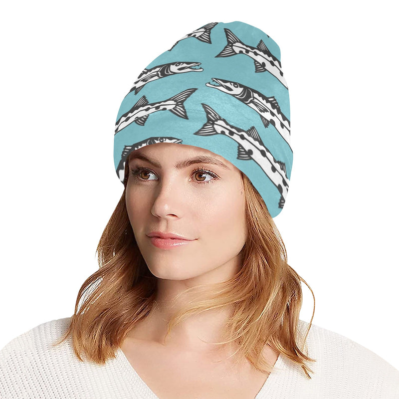 Barracuda Pattern Print Design 03 Unisex Beanie