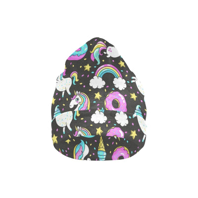 Donut Unicorn Pattern Print Design DN09 Unisex Beanie