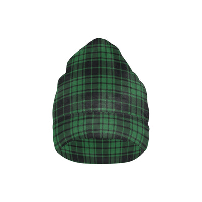 Green Tartan Plaid Pattern Unisex Beanie