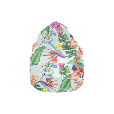 Hummingbird Tropical Pattern Print Design 05 Unisex Beanie