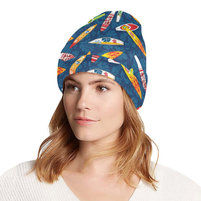 Surfboard Pattern Print Unisex Beanie