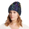 Dragonfly With Floral Print Pattern Unisex Beanie