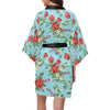 Summer Floral Pattern Print Design SF011 Women's Short Kimono