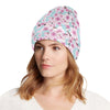 Cherry Blossom Pattern Print Design 01 Unisex Beanie